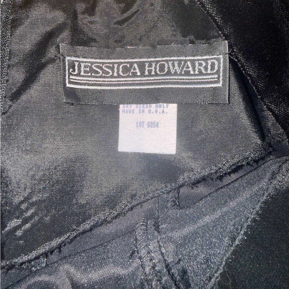 Jessica Howard Black Velvet Dress - Picture 6 of 7